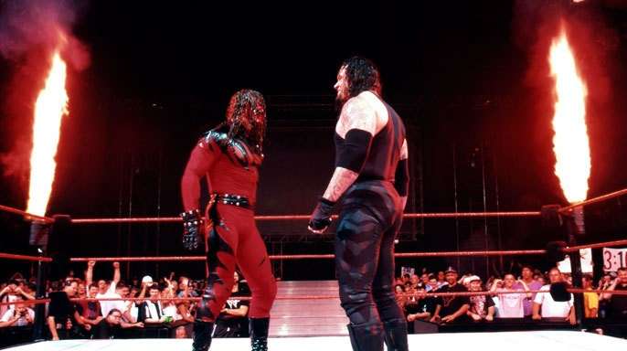 Undertaker and kane fight scene