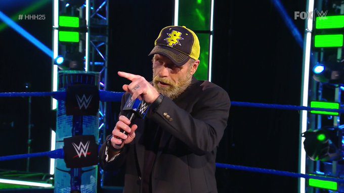 Shawn Michaels en el SmackDown celebración de HHH.